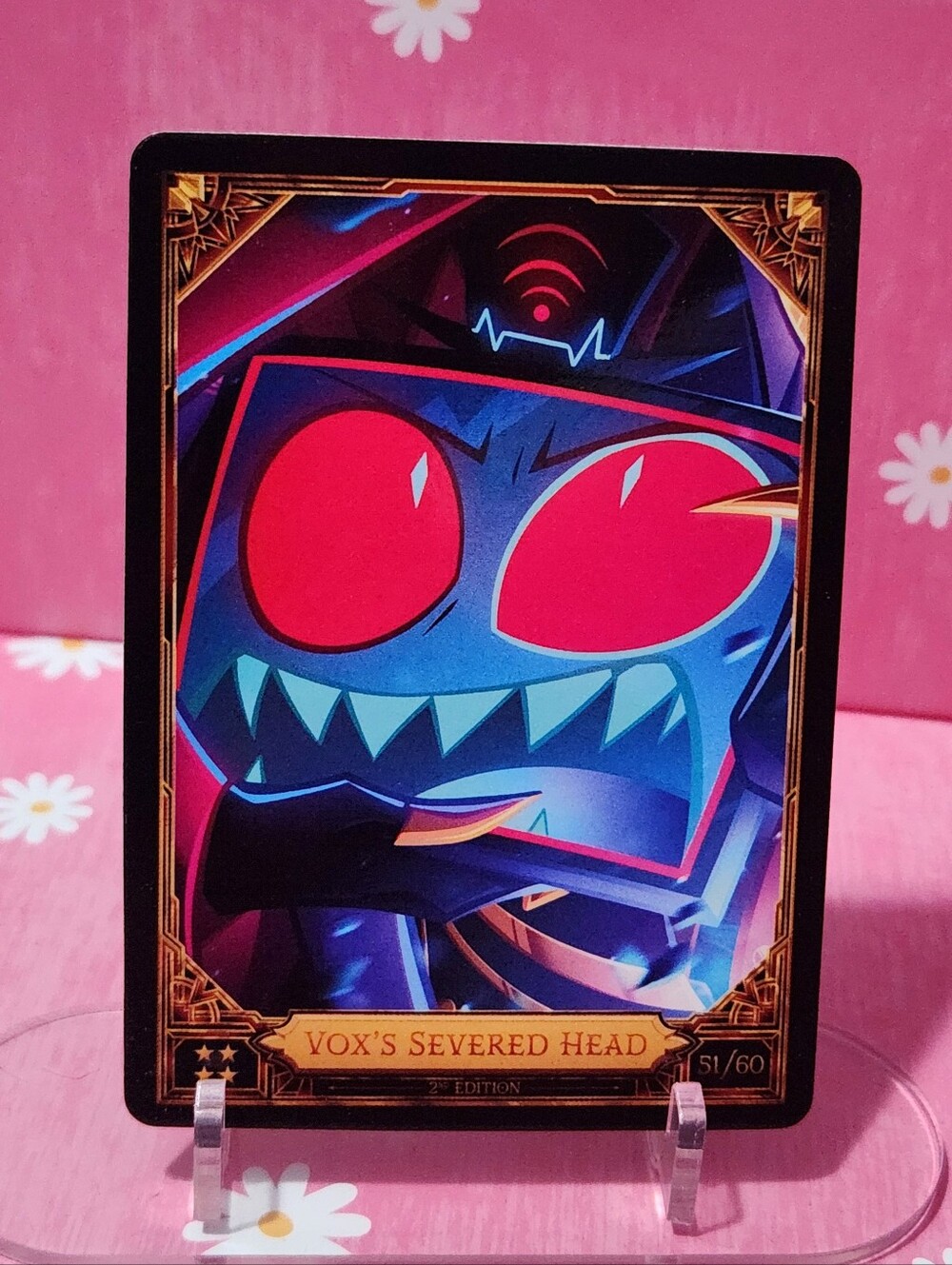 Voxs Severed Head Card - Hazbin Hotel
